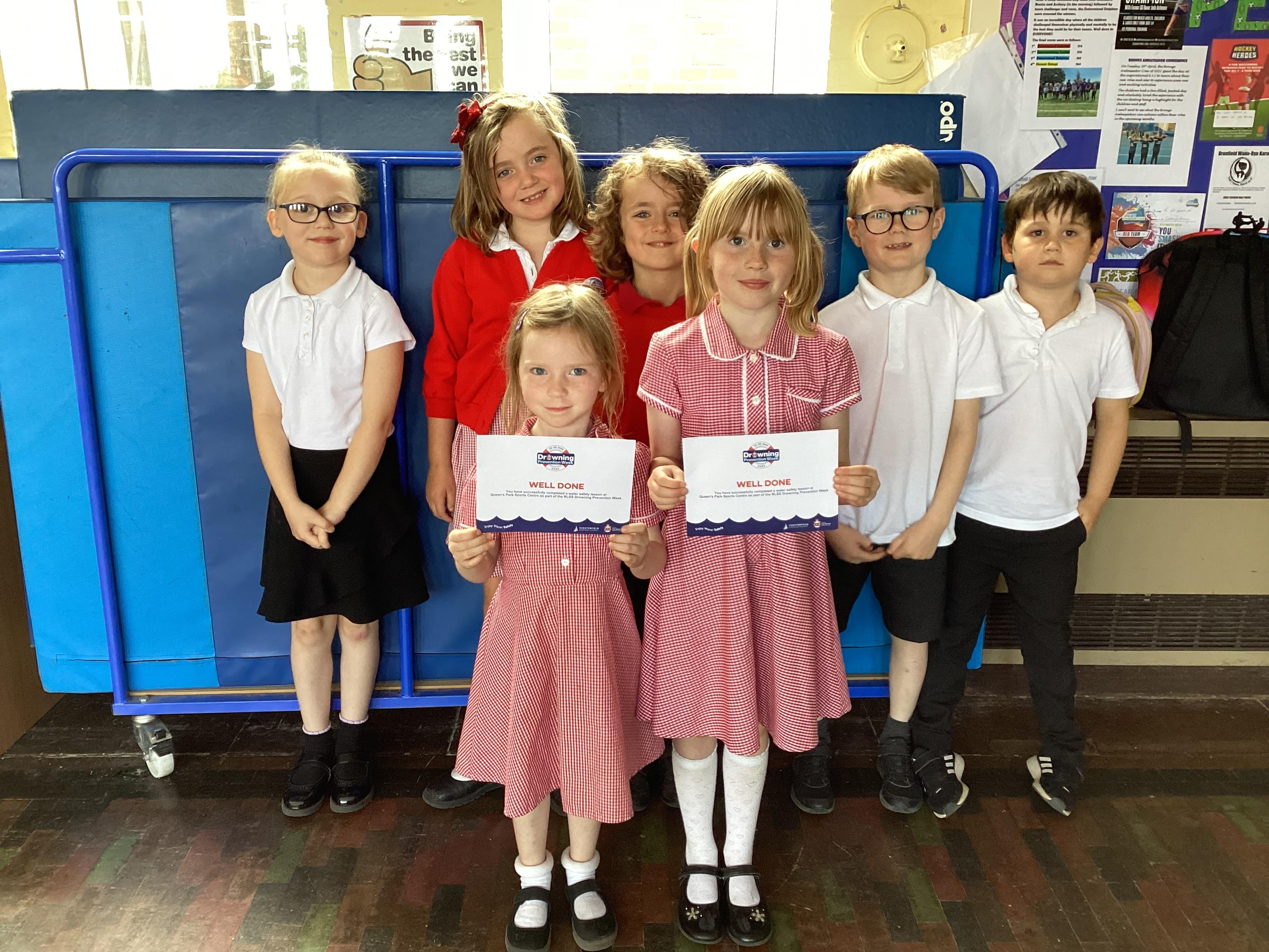 These fabulous children completed a water safety course at Queens Park.